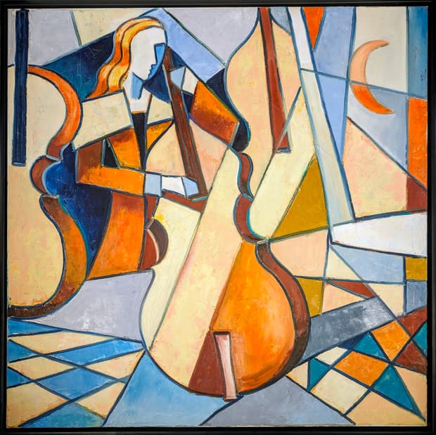 Acrylic on canvas, 126×126cm, Gagliardi Gallery catalogue no. 173