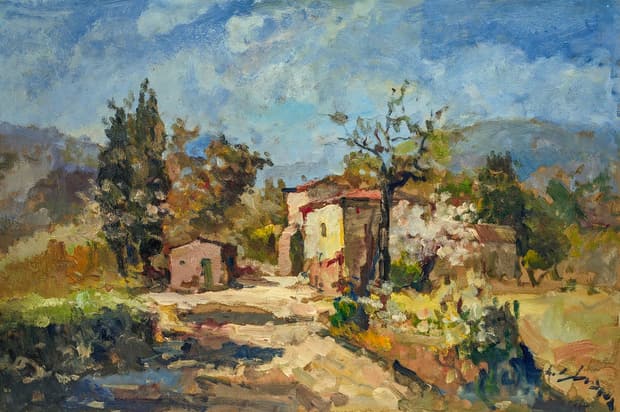 Oil on board, 92×61cm, Gagliardi Gallery catalogue no. 235