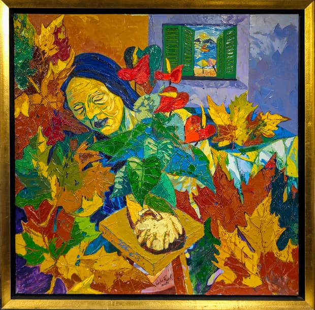 Oil on canvas, 108×108cm, Gagliardi Gallery catalogue no. 297