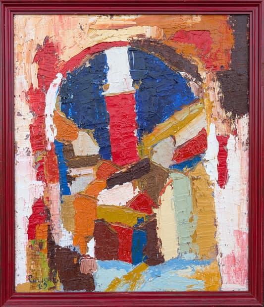 Oil on board, 55×64cm, Gagliardi Gallery catalogue no. 514