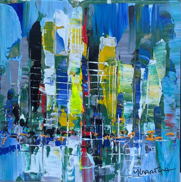 Acrylic on canvas, 30×30cm, Gagliardi Gallery catalogue no. 642a