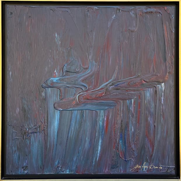 Acrylic on canvas, 117×117cm, Gagliardi Gallery catalogue no. 736
